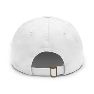 Dad Hat with Leather Patch (Round)