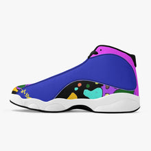 244. High-Top Leather Basketball Sneakers - Black