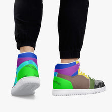 236. New High-Top Leather Sneakers - White