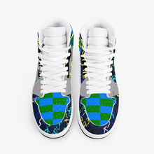 352. New Black High-Top Leather Sneakers