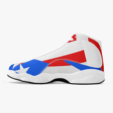 243. High-Top Leather Basketball Sneakers - White