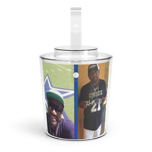 Ice Bucket with Tongs