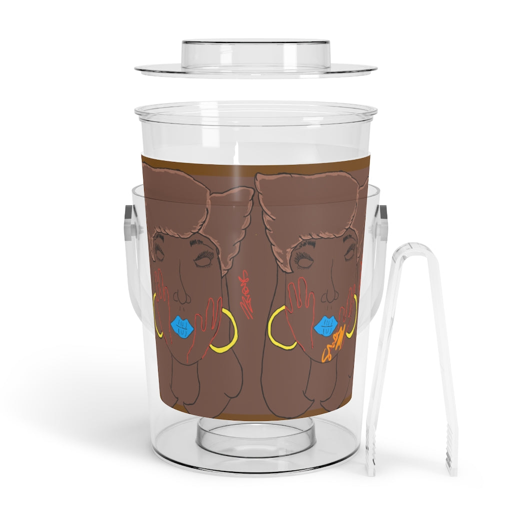 Ice Bucket with Tongs