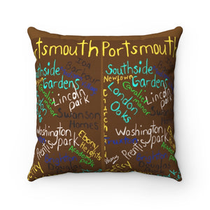 Spun Polyester Square Pillow