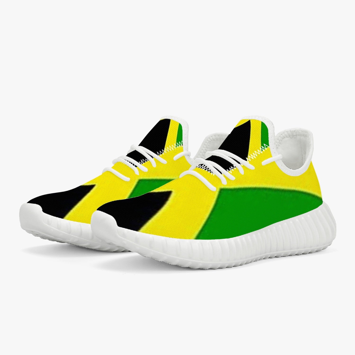 181. Mesh Knit Sneakers - White/Black