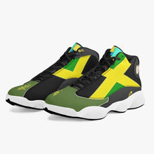 244. High-Top Leather Basketball Sneakers - Black