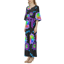 Dolman Sleeve Belted Wide Leg Jumpsuit
