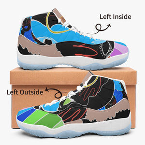 522.  AJ11 Basketball Sneakers -Blue Sole