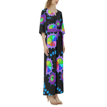 Dolman Sleeve Belted Wide Leg Jumpsuit