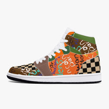 352. New Black High-Top Leather Sneakers