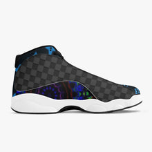 244. High-Top Leather Basketball Sneakers - Black