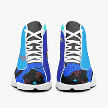 243. High-Top Leather Basketball Sneakers - White