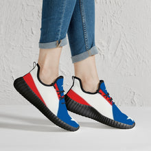 181. Mesh Knit Sneakers - White/Black