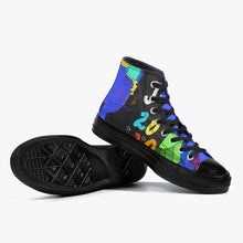 286. New High-Top Canvas Shoes - Black