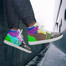 236. New High-Top Leather Sneakers - White