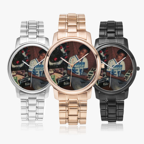 153. Folding Clasp Type Stainless Steel Quartz Watch