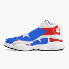 243. High-Top Leather Basketball Sneakers - White