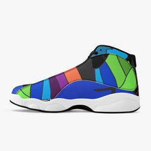 244. High-Top Leather Basketball Sneakers - Black