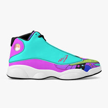 244. High-Top Leather Basketball Sneakers - Black