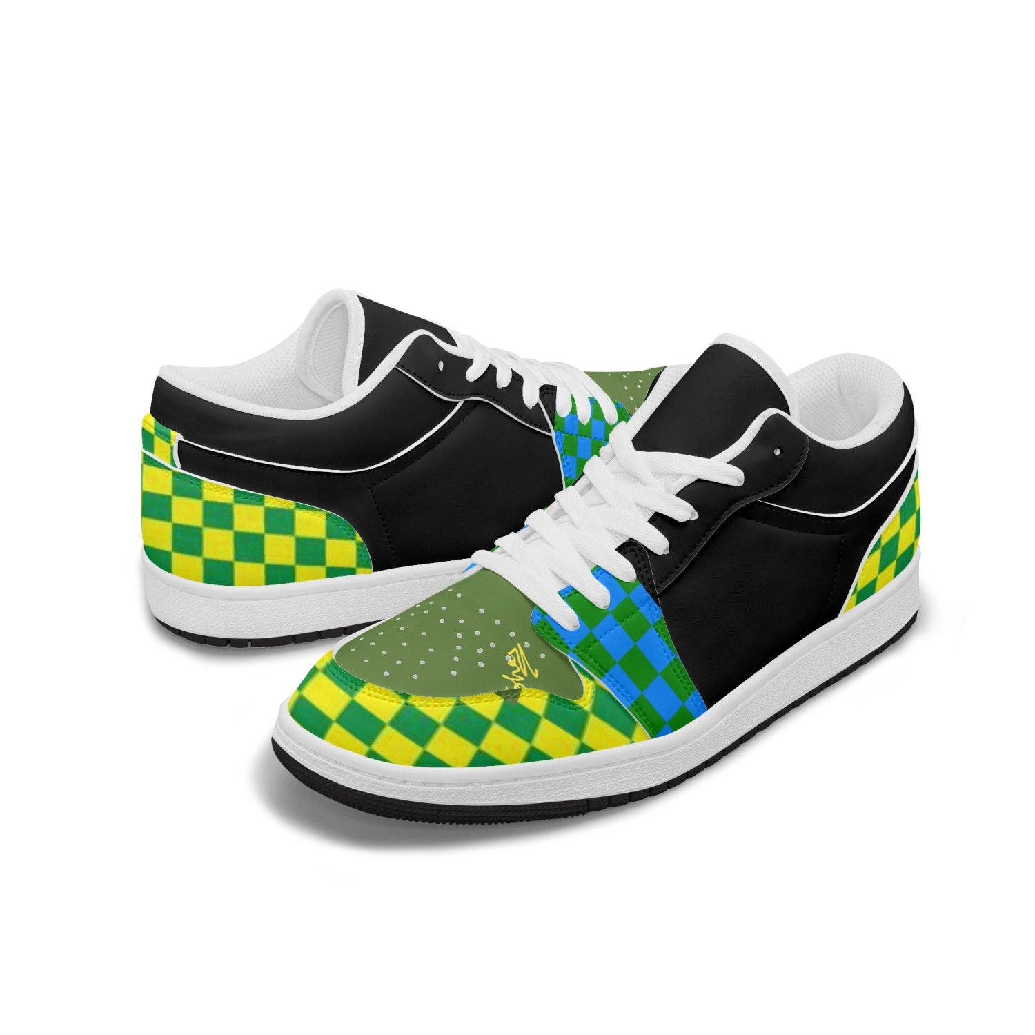 366. Type 2 Low-Top AJ1 Leather Sneakers