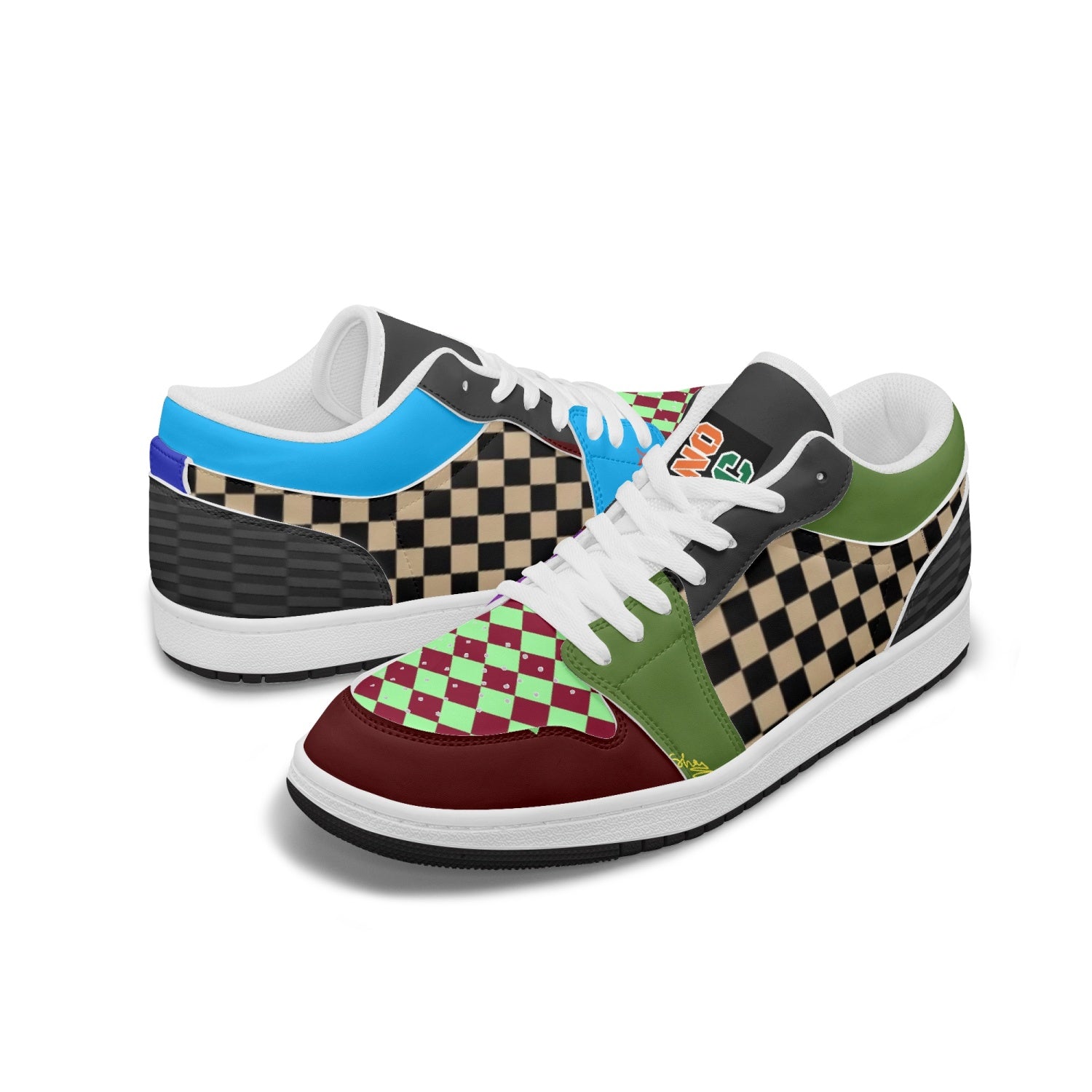 366. Type 2 Low-Top AJ1 Leather Sneakers