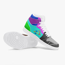 236. New High-Top Leather Sneakers - White