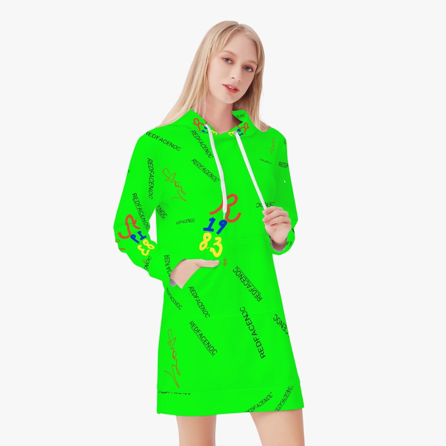 226. Women's AOP Hoodie Dress