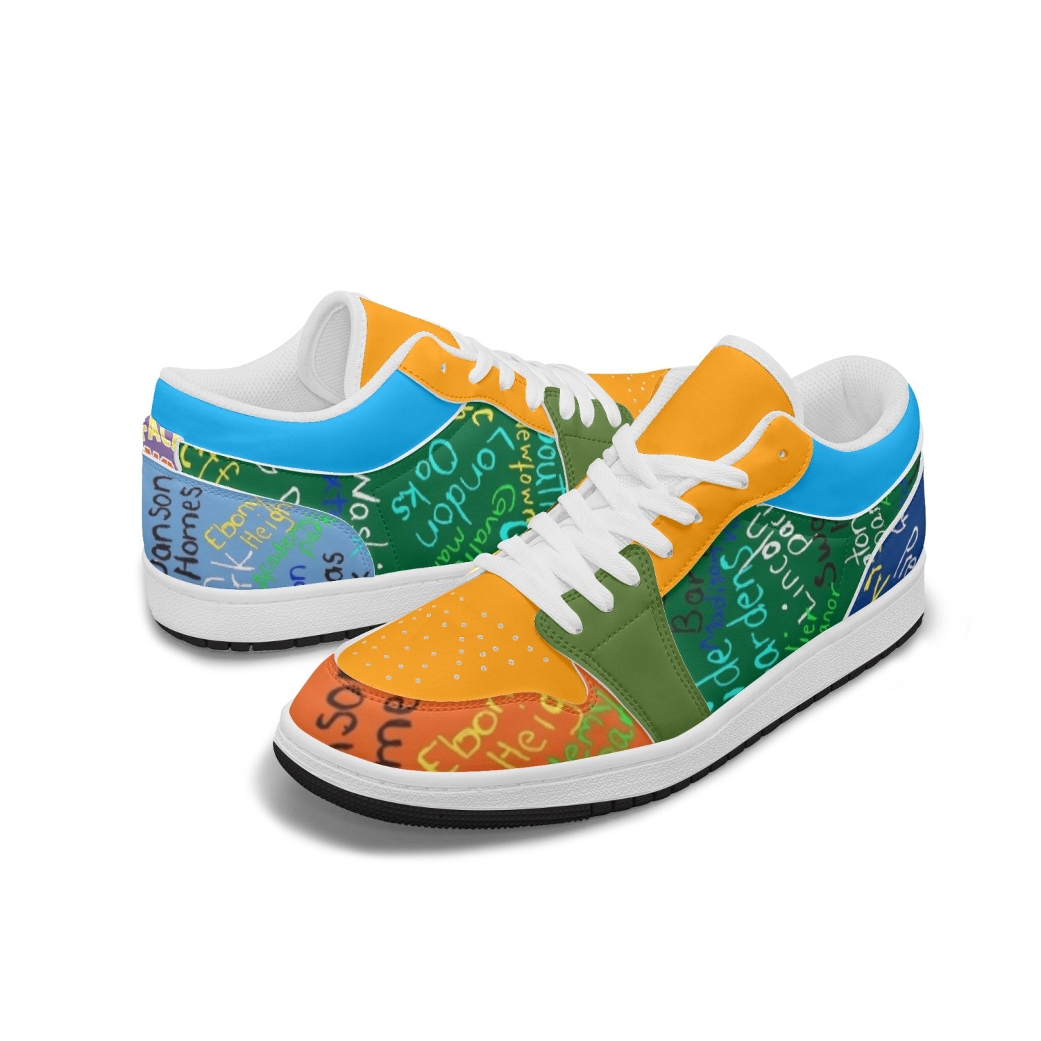 366. Type 2 Low-Top AJ1 Leather Sneakers