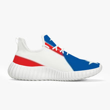 181. Mesh Knit Sneakers - White/Black