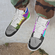 236. New High-Top Leather Sneakers - White