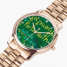 154. Folding Clasp Type Stainless Steel Quartz Watch (With Indicators)