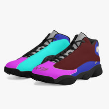 326. Black Sole High-Top Leather Basketball Sneakers