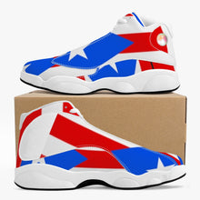 243. High-Top Leather Basketball Sneakers - White