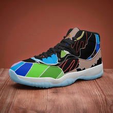 522.  AJ11 Basketball Sneakers -Blue Sole