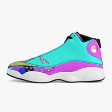 244. High-Top Leather Basketball Sneakers - Black