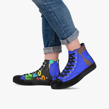 286. New High-Top Canvas Shoes - Black