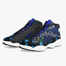 244. High-Top Leather Basketball Sneakers - Black