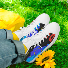 179. Classic High-Top Canvas Shoes - White/Black