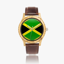 205. Italian Olive Lumber Wooden Watch - Leather Strap