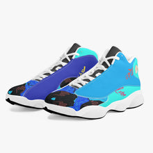 243. High-Top Leather Basketball Sneakers - White