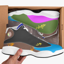 243. High-Top Leather Basketball Sneakers - White