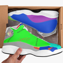 243. High-Top Leather Basketball Sneakers - White