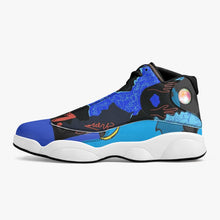 244. High-Top Leather Basketball Sneakers - Black