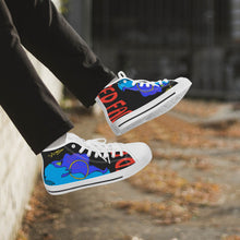 179. Classic High-Top Canvas Shoes - White/Black