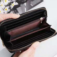 Men and Women's PU Leather Wallet around Long Clutch Purse