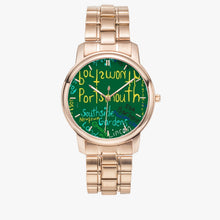 154. Folding Clasp Type Stainless Steel Quartz Watch (With Indicators)
