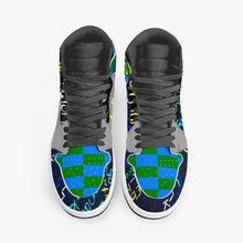 352. New Black High-Top Leather Sneakers