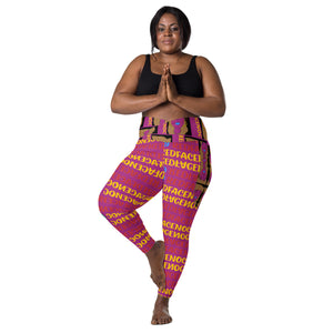 Crossover leggings with pockets