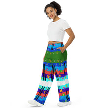 All-over print unisex wide-leg pants