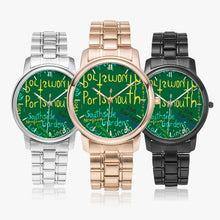 154. Folding Clasp Type Stainless Steel Quartz Watch (With Indicators)